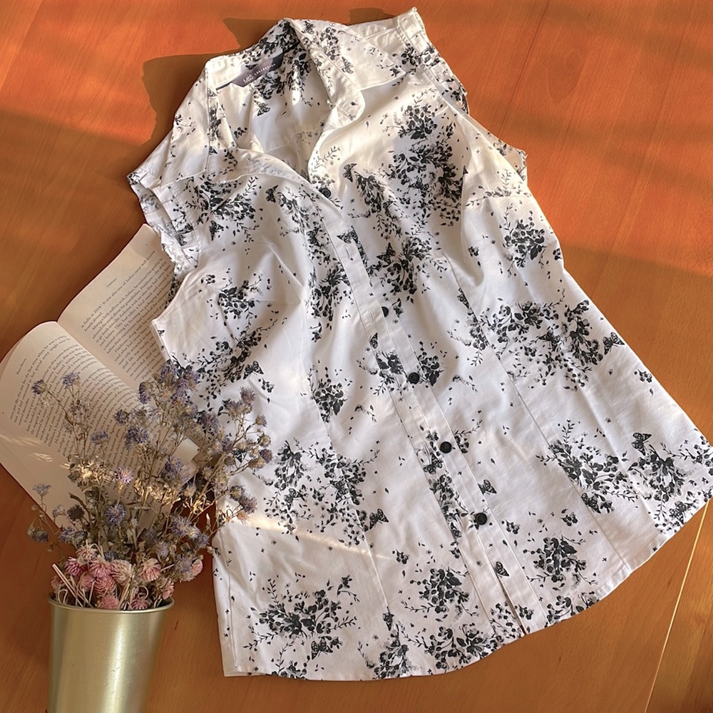 M&S button down floral print shirt - Picture 4 of 9
